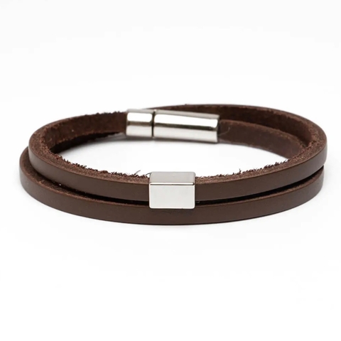 PULSEIRA JAKE BROWN DE COURO