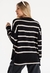 Sweater Rayado Oversize con Tajo. - tienda online