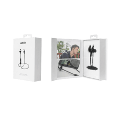 Fone de Ouvido Bluetooth Aukey EP-B62 Magnético Prova D'água IPX4 Preto - loja online