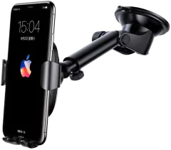 Suporte e Carregador Veicular Sem Fio Qi 10W Ventosa Baseus na internet