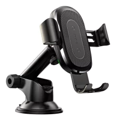 Suporte e Carregador Veicular Sem Fio Qi 10W Ventosa Baseus