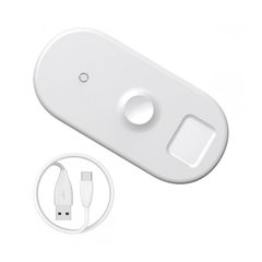 Carregador Indução Sem Fio 3em1 iPhone Apple Watch Airpod