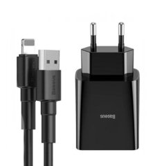 Kit Carregador + Cabo Lightning Baseus Speed Mini 10.5W