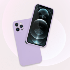 Case Silicone Interior Aveludado para iPhone 12 Pro com Proteção na Câmera