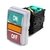 Botão Duplo TN2IT BOTÃO DUPLO ILUMINADO 22MM PLÁSTICO - VERDE/VERMELHO 24V ou 220V - 1NA+1NF IP65