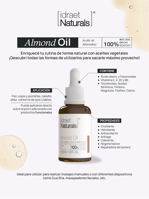 OLEO ALMONDS OIL - ACEITE DE ALMENDRAS