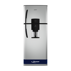 Heladera con freezer gris aluminium 362 L Drean