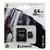 Micro sd kingston 64gb c/adap clase 10 - comprar online