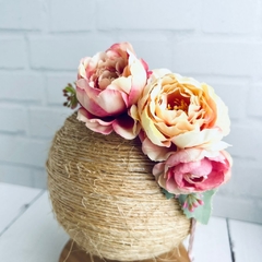 Vincha para nena tocado de flores Adele - comprar online