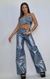 JEAN WIDE LEG METALIZADO