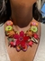 Collar Flora rojo