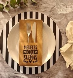 Platos de Sitio Rayas Negro - comprar online