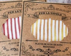 Plato de sitio Rayas