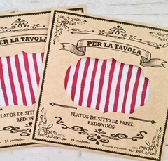 Plato de sitio Rayas - comprar online