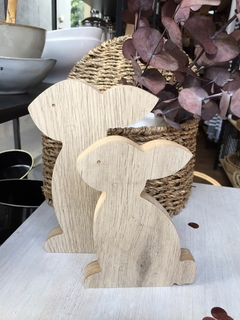 SET x 2 CONEJOS DE MADERA - comprar online