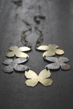 Collar mariposas ▽ Listo para entregar - Marcapiel