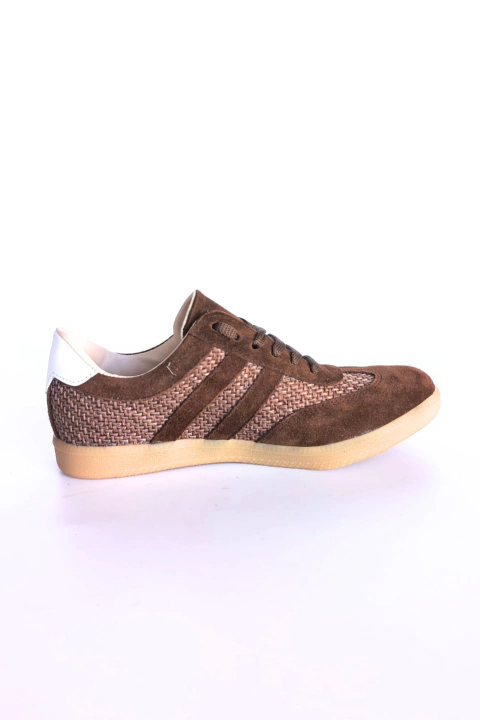 ZAPATILLA GAMUZA Y RAFIA C/ CORDONES (AD 39)