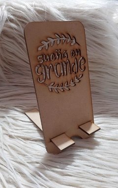 PORTA CELULAR CON FRASE