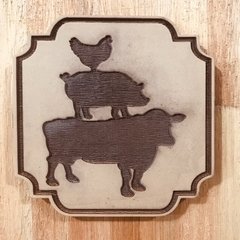 SELLO PLACA BAJO RELIEVE V 04- 10x10