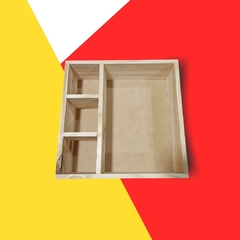 CAJON CON DIVISIONES PINO