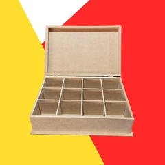 CAJA DE TE X12 CIEGA CON BISAGRA