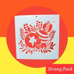 STENCIL S-619 20X20 CAPSULA DE NAVIDAD