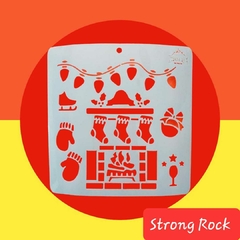 STENCIL S-670 20X20 CAPSULA NAVIDAD