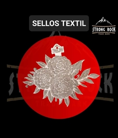 SELLOS ESTAMPADORES TEXTILES RAMILLETE PEONIA