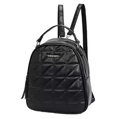 MOCHILA ECOCUERO TRENDY DOS DIVISIONES