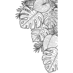 Hojas tropicales esquinera - tienda online