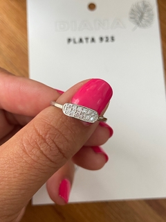 Anillo Rodinado Ovalado , cubic adentro