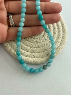 Collar de Ágatas Turquesas x45cm