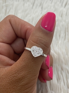 Anillo Corazón Micropave