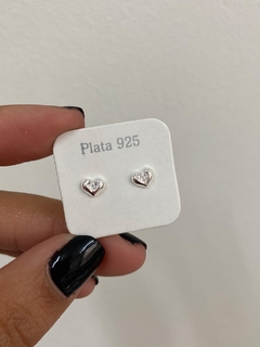 Aros Corazón Bombé con Cubic