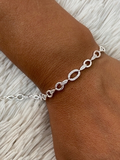 Pulsera Eslabones con Cubic