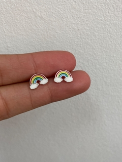 Aros Arcoiris Esmaltados