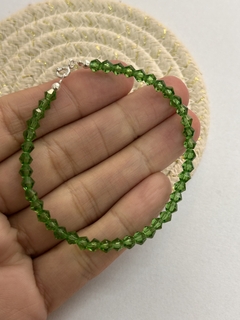 Pulseras de Cristales Verdes