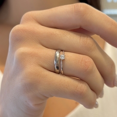 Solitario Oro Blanco