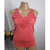 Blusa tule transparente com gliter prata baby look brilhosa plus size