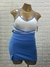 Conjunto Short E Kimono Colete Longo Plus Size Malha Crepe Estampado Short Cintura Alta Colete Mullet Aberto na internet