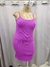 Vestido laço no busto canelado midi alça fina com abertura lateral plus size