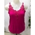 Blusa regata alcinha alça de renda guipir plus size