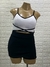 Conjunto Short E Kimono Colete Longo Plus Size Malha Crepe Estampado Short Cintura Alta Colete Mullet Aberto - comprar online