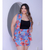 Blusa tule transparente com gliter prata baby look brilhosa plus size - comprar online