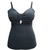 Regata com bojo embutido compressão plus size alça trabalhada de trança plus size - loja online