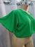 Blusa curta em duna manga borboleta decote v plus size