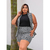 Blusa tule transparente com gliter prata baby look brilhosa plus size - Chicmix Moda PlusSize