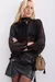 Camisa Maki Scarf Negro - Rapsodia - comprar online