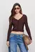 CARDIGAN CAMILLE CHOCOLATE - TUCCI en internet