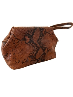 Necessaire L'Aigle Reptil chocolate - comprar online